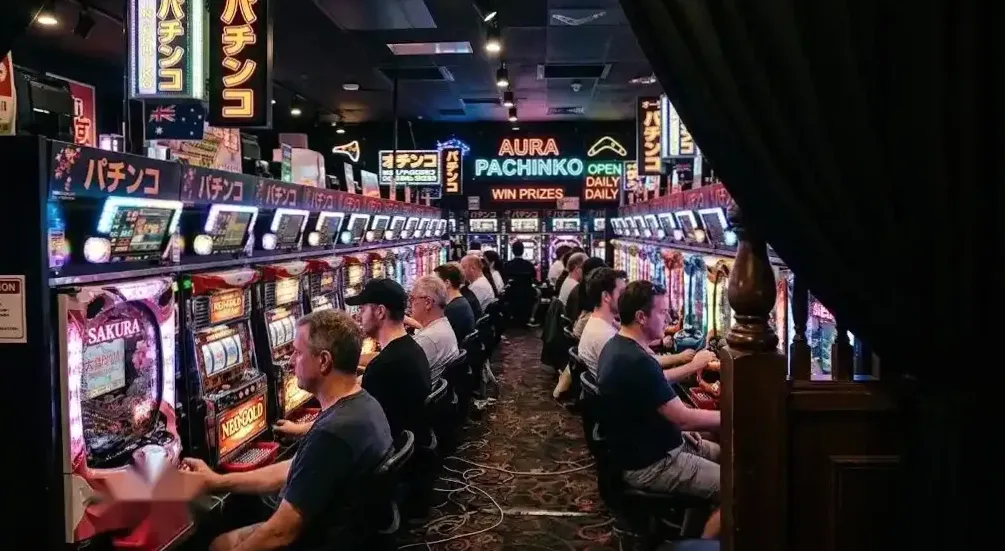 VIP lounge floor with premium machines