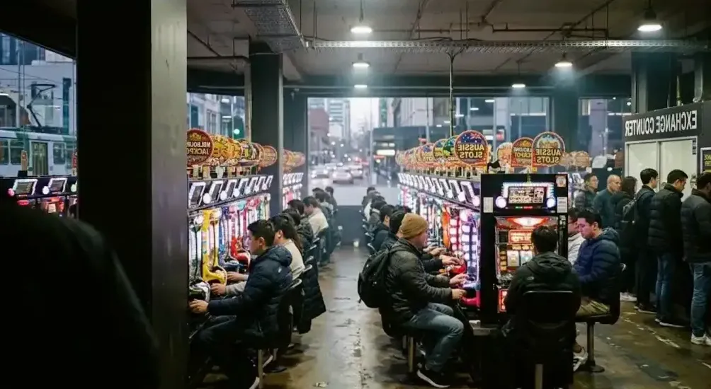 Players in the main hall